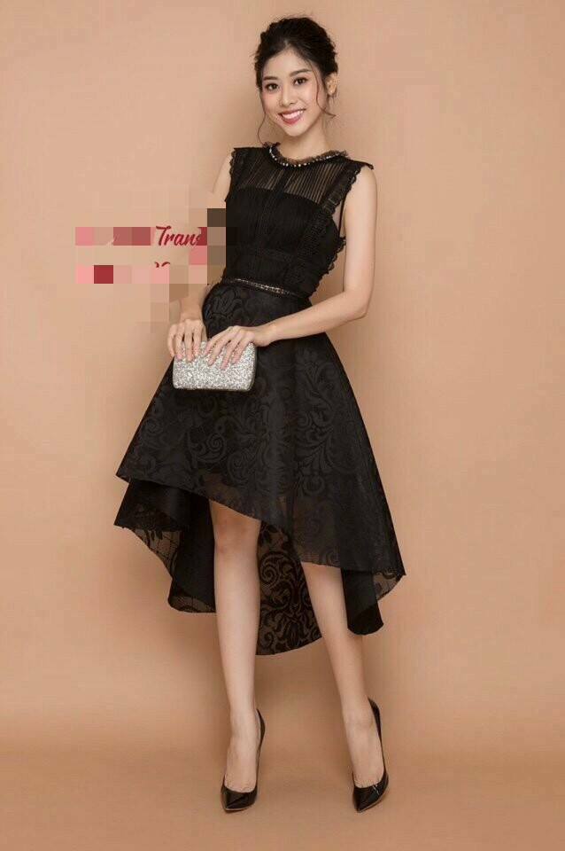 Đầm công chúa lưới kết hoa MAI thiết kế sang chảnh - Đầm xòe
