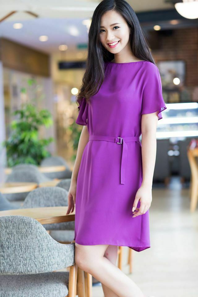 Đầm màu tím ngọt ngào phong cách hàn Quốc thời trang mùa hè cho nữ | Shopee  Việt Nam