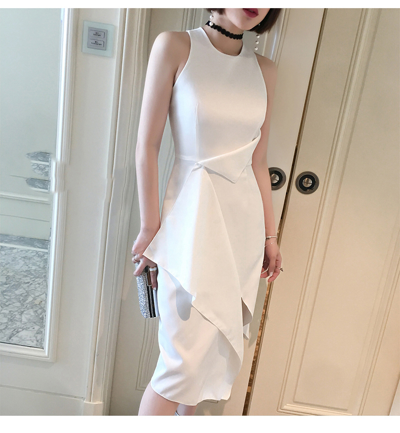 Đầm dự tiệc cách điệu tay ngắn dễ thương - đầm body 2 dây