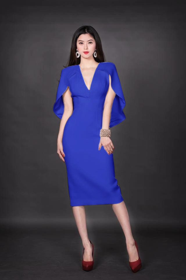 Đầm công chúa xanh LSCX-001 - Đầm Dạ Hội, Vest Doanh Nhân - Luna Store