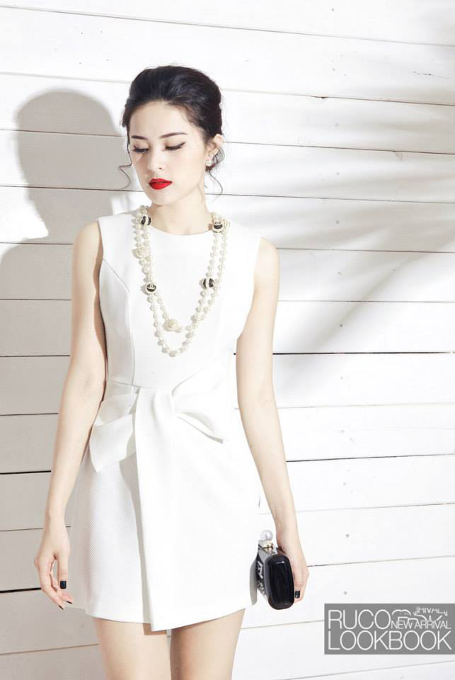 Đầm trắng body pha ren lưng cao cấp MH060903  Xinh Đẹp Tự Nhiên