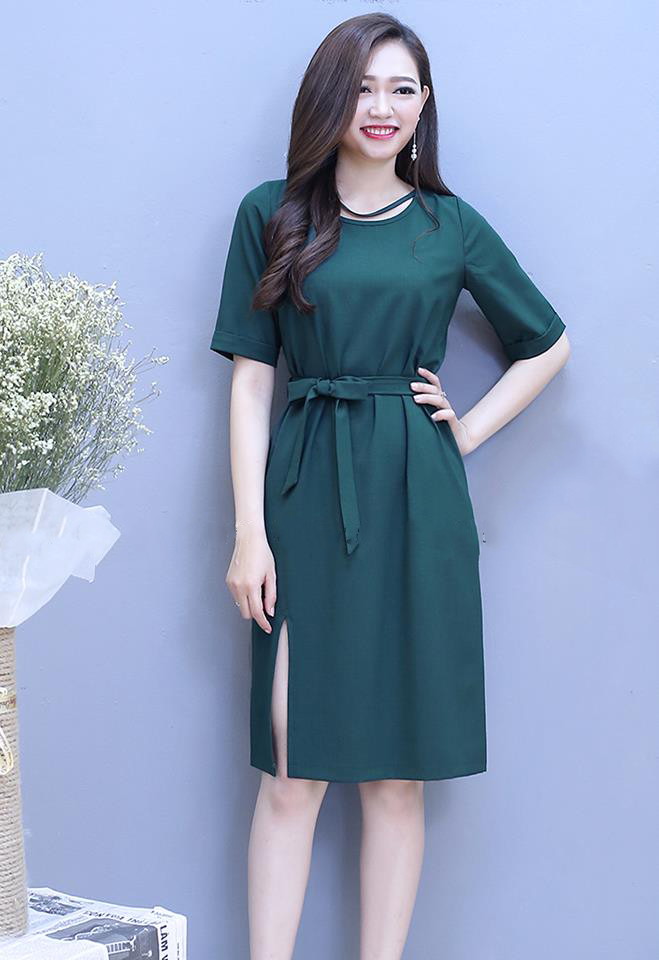 Yến Trần] Đầm - Váy Suông Tay Lỡ Chất Đũi Trơn Hàng Đẹp | Lazada.vn