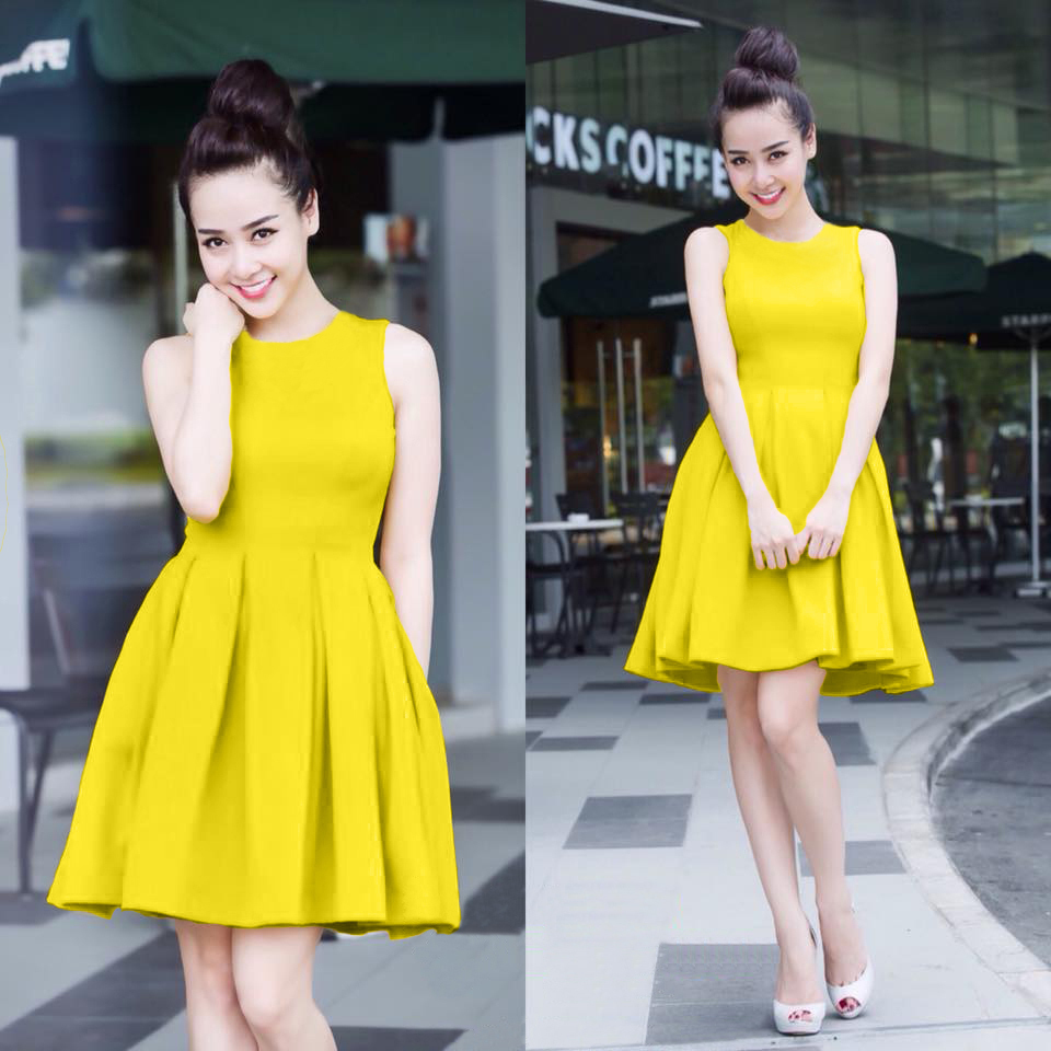 Váy ren body màu vàng | Shopee Việt Nam