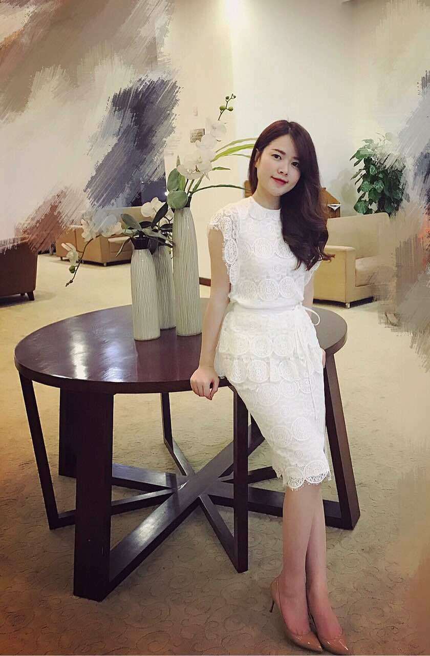 Set áo peplum và chân váy bút chì dễ thương - đầm body đen đẹp