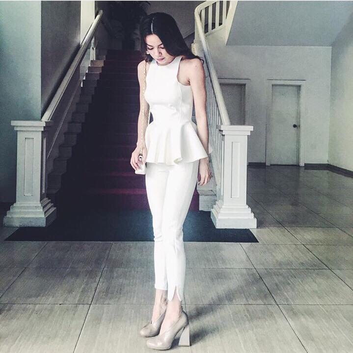 Set nguyên bộ áo peplum màu xanh giống hồ ngọc hà  - đầm body đuôi cá